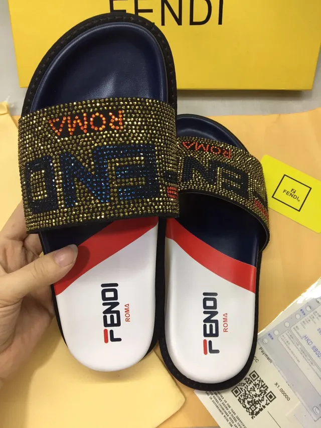 Fendi décoré de cristaux Roma mules 3