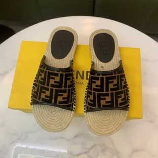 Fendi FF Monogram এসপাড্রিল স্লিপার