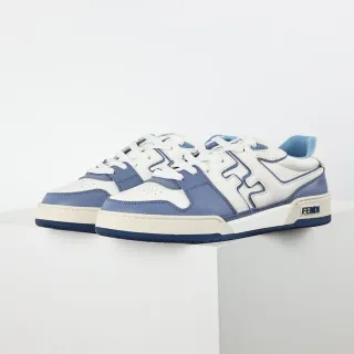 Fendi FF Motif Tênis Lifestyle Branco e Azul