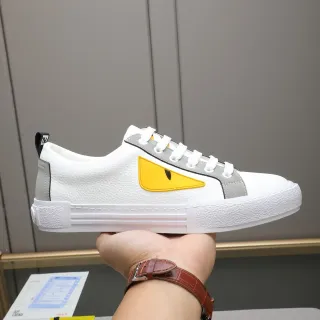 Fendi Monster Eye Sneaker 白 灰 黄 生活方式运动鞋