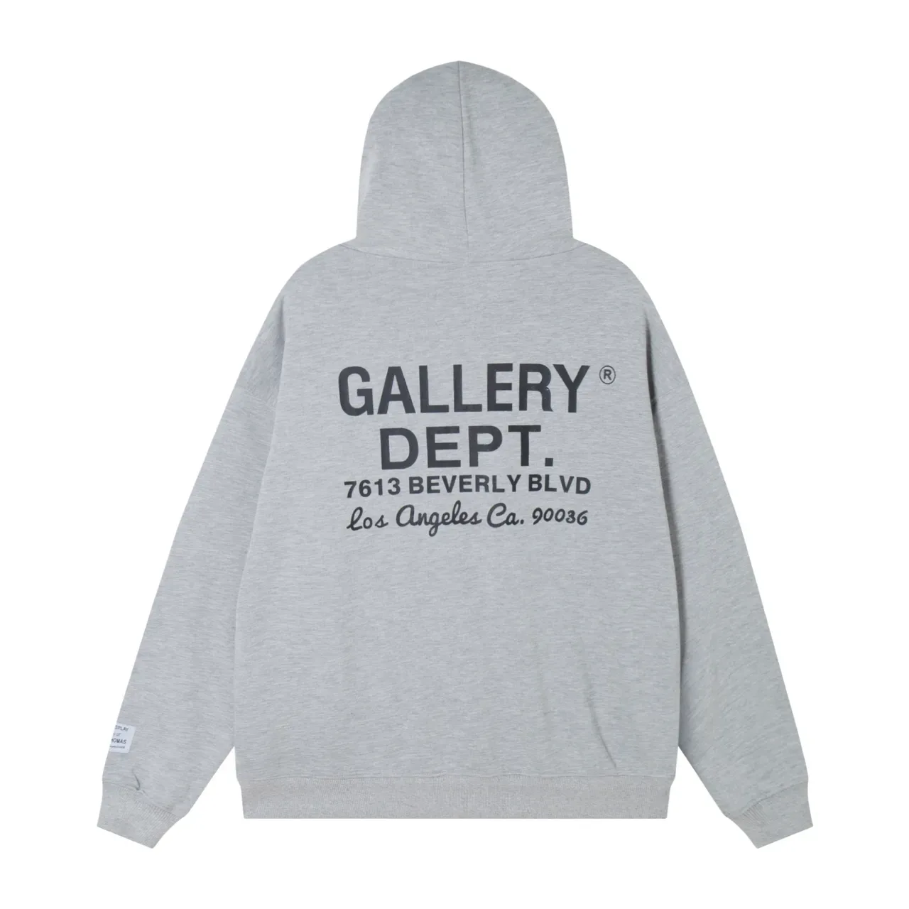 Gallery Dept هودي أوفرسايز جري وايت فيت هيذر فليس 3