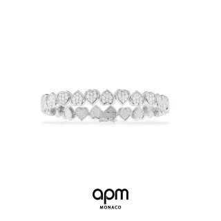 apm MONACO سوار قلب مزدوج الصف بافيه