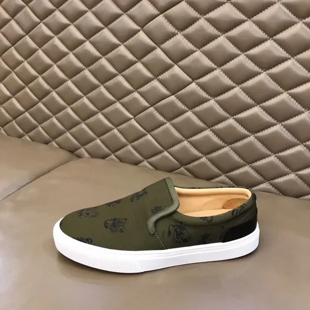 Army Green White Olive Upper imprimé Semelle plateforme Chaussures toile 5