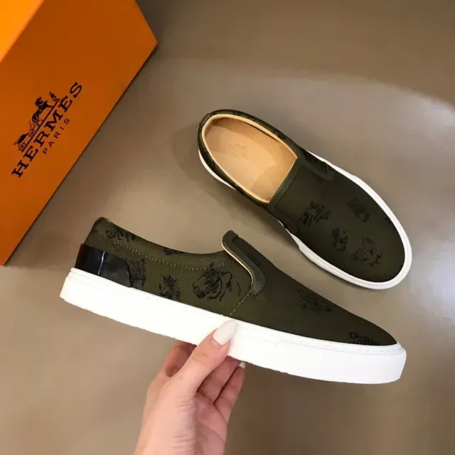 Army Green White Olive Upper imprimé Semelle plateforme Chaussures toile 6
