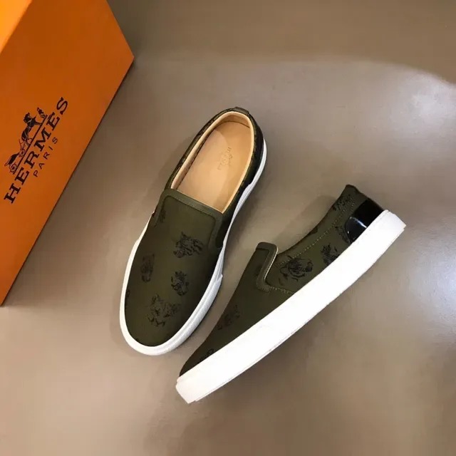 Army Green White Olive Upper imprimé Semelle plateforme Chaussures toile 8