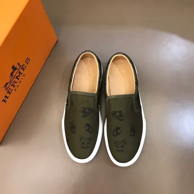 Army Green White Olive Upper imprimé Semelle plateforme Chaussures toile 9