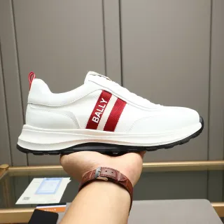 Bally 白红条纹生活运动鞋