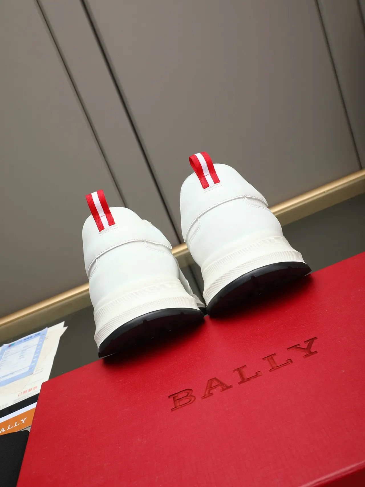 Bally White and Red Stripe Lifestyle Sneaker 3