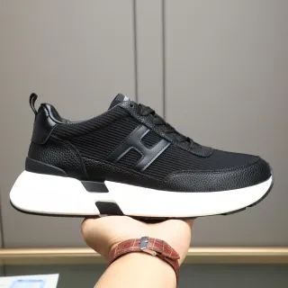 Black and White Chunky Platform Sneaker