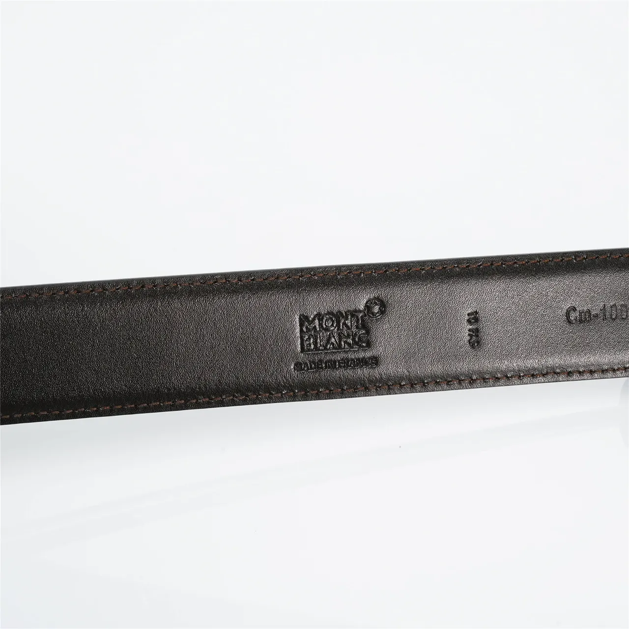 Black Gold ceinture en cuir avec boucle lisse rectangulaire 9