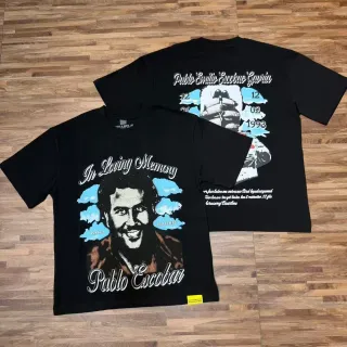 Black Graphic-Print Crewneck T-Shirt