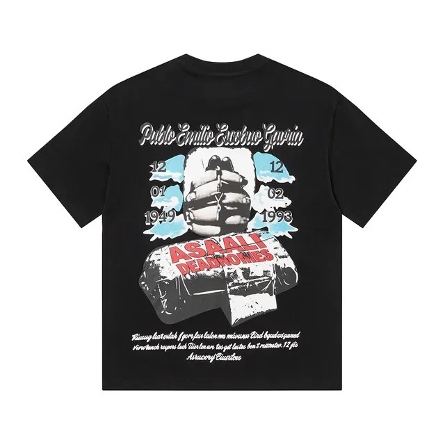 Black Graphic-Print Crewneck T-Shirt 3
