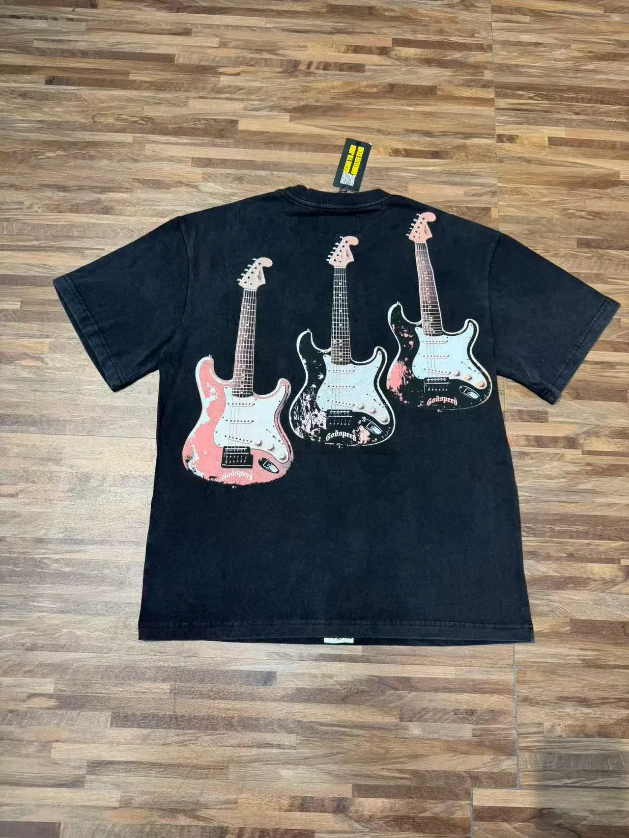 Black Oversized Graphic Print T-Shirt 4