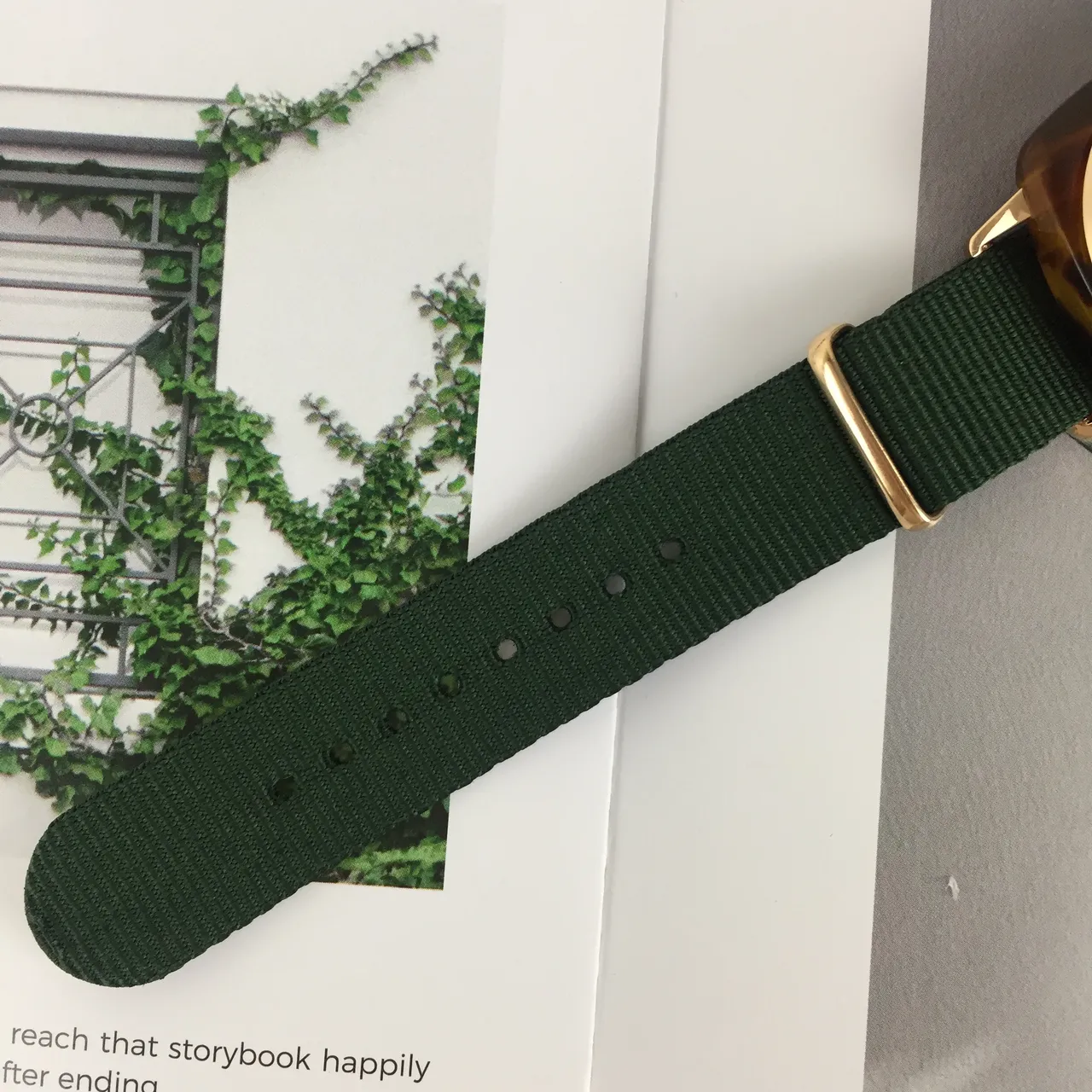 Bristol Clubmaster Chronograph हरी NATO Strap यांत्रिक घड़ी 5