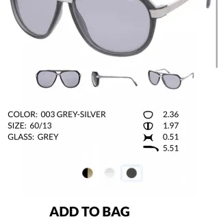 Cazal 674 Grey-Silver نظارات شمسية طيارين ذات جسر مزدوج