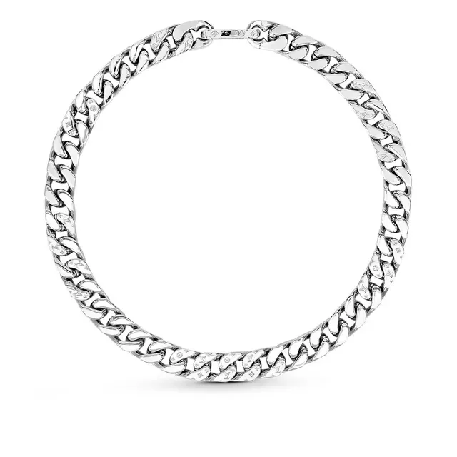 Chunky Curb-Link Silver-Tone Necklace 3