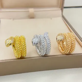 نموذج ثعبان ملتف نسيج خرز حلقات رأس باڤيه