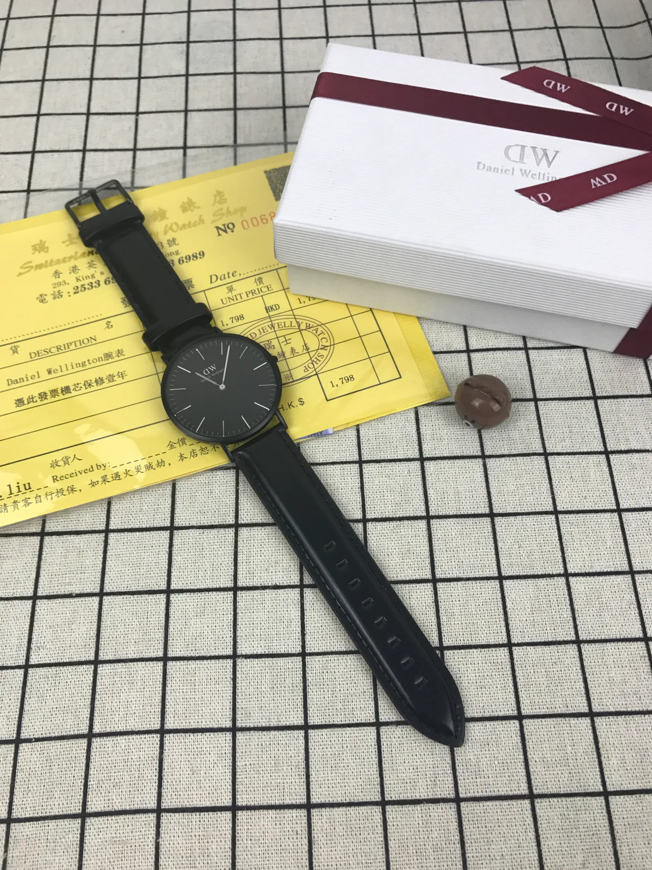 Daniel Wellington 经典黑色极简石英手表 2
