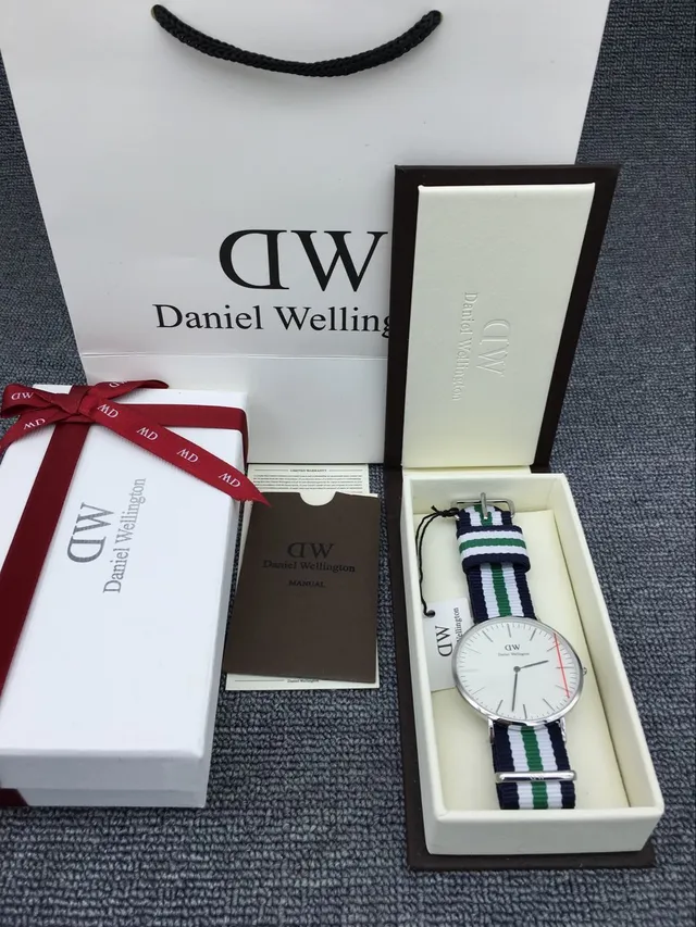 Daniel Wellington 经典白海军极简表盘不锈钢表壳石英手表 6