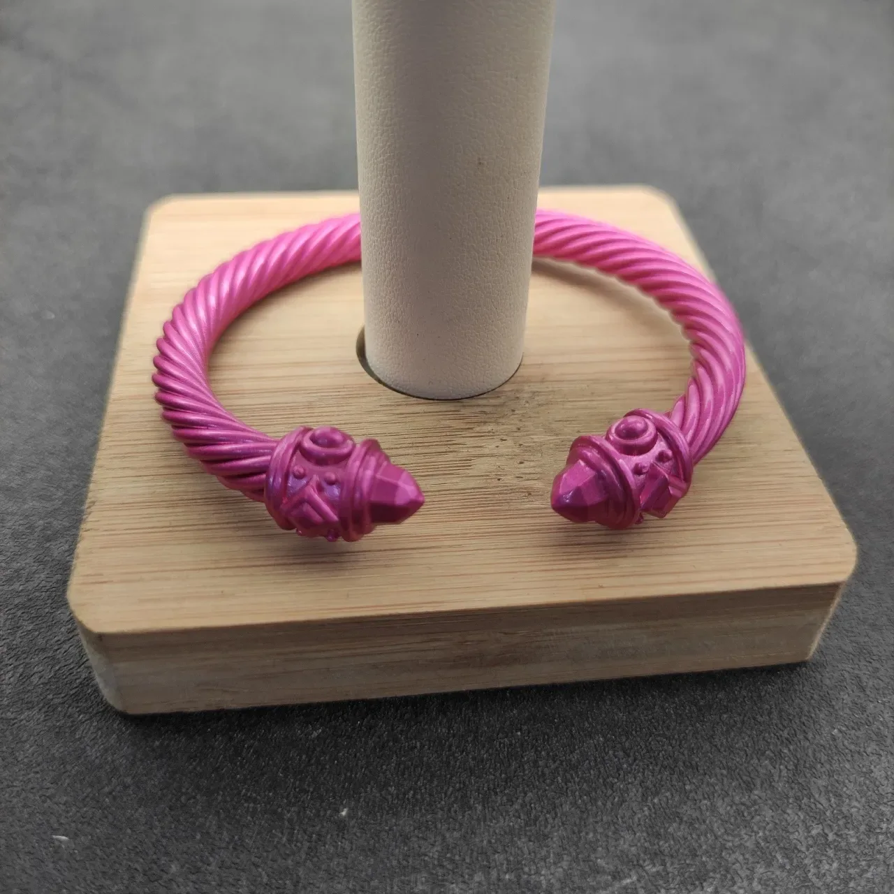 David Yurman Cable Classics Twisted Cable Pink Metallic Bracelet 7