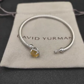 David Yurman Cable Classics سوار حجر السيتيرين الأصفر