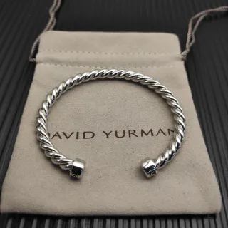 David Yurman Cable Collection سوار فضي ملتوي