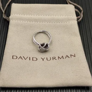 David Yurman Cable Nodo de Amor خاتم حجر كريم أرجواني