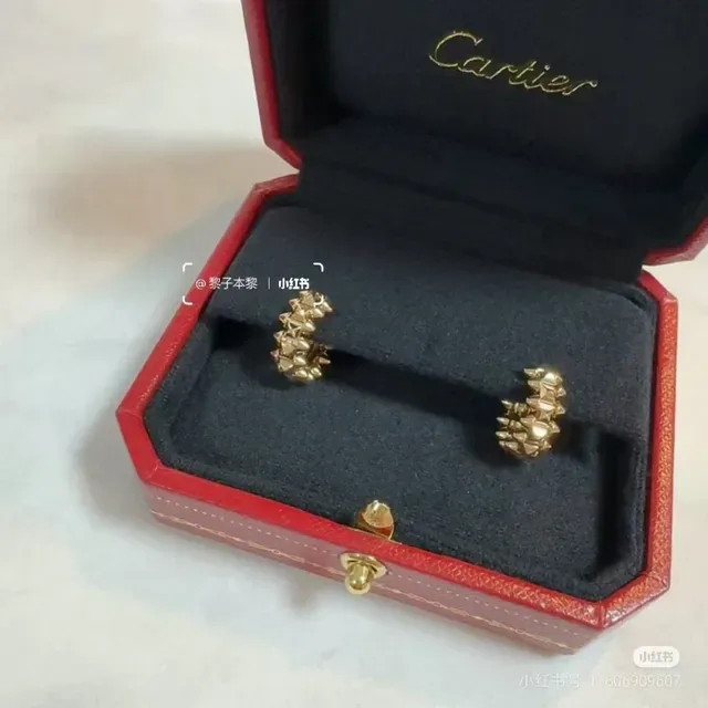 Gold Silver Beaded Texture Hinged Hoop Earrings 5