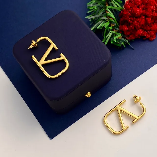 Gold-Tone Geometric V-Cut Hoop Earrings 6