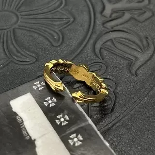 Gold Transparent Open-Cuff Ring 3