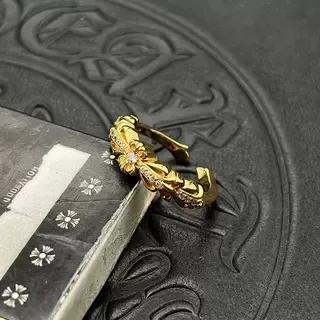 Gold Transparent Open-Cuff Ring 5
