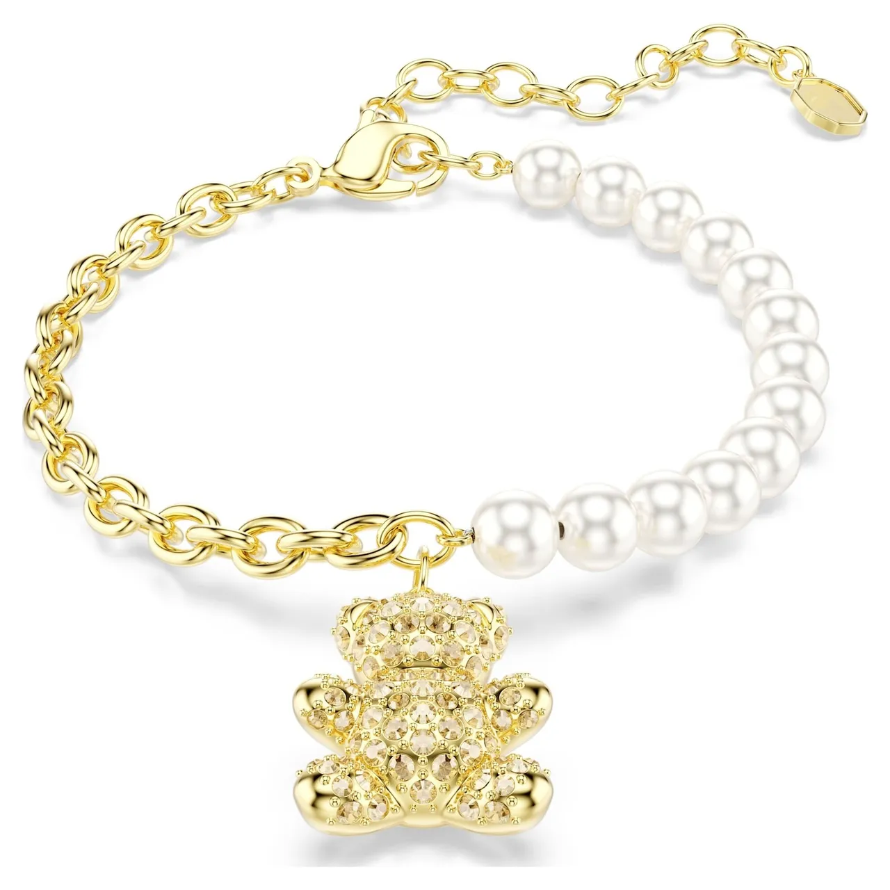 Gold White Heart-Shaped Padlock Pendant Metal Necklace 21