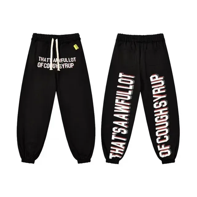 Pantalon jogging à imprimé graphique, taille élastique et chevilles élastiquées 3