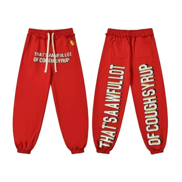 Pantalon jogging à imprimé graphique, taille élastique et chevilles élastiquées 4