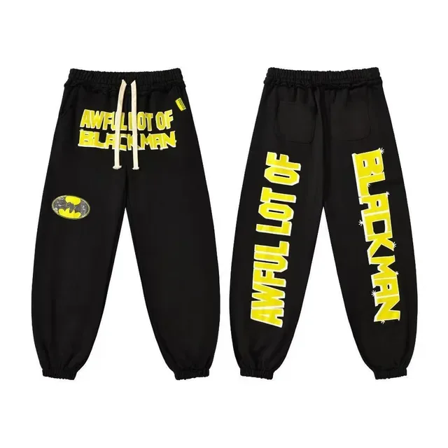 Pantalon jogging à imprimé graphique, taille élastique et chevilles élastiquées 5