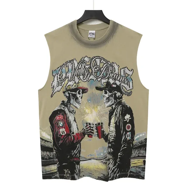 Graphic Print Sleeveless Vest Top 4
