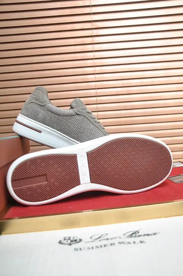 Gray Mesh-Suede Platform Lifestyle Sneaker 3
