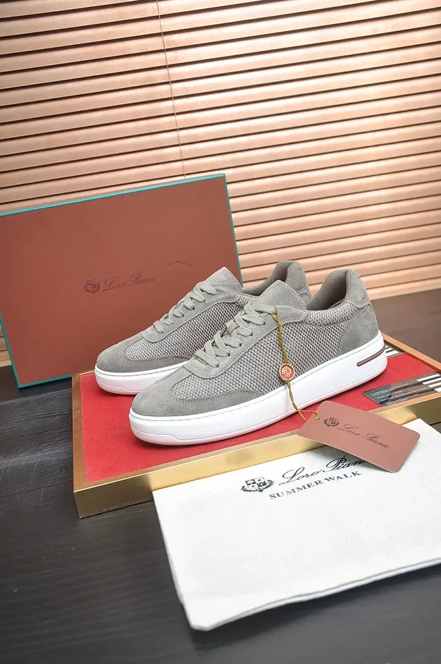 Gray Mesh-Suede Platform Lifestyle Sneaker 4