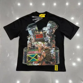 GUAPI Graphic-Print Camouflage Collage T-Shirt
