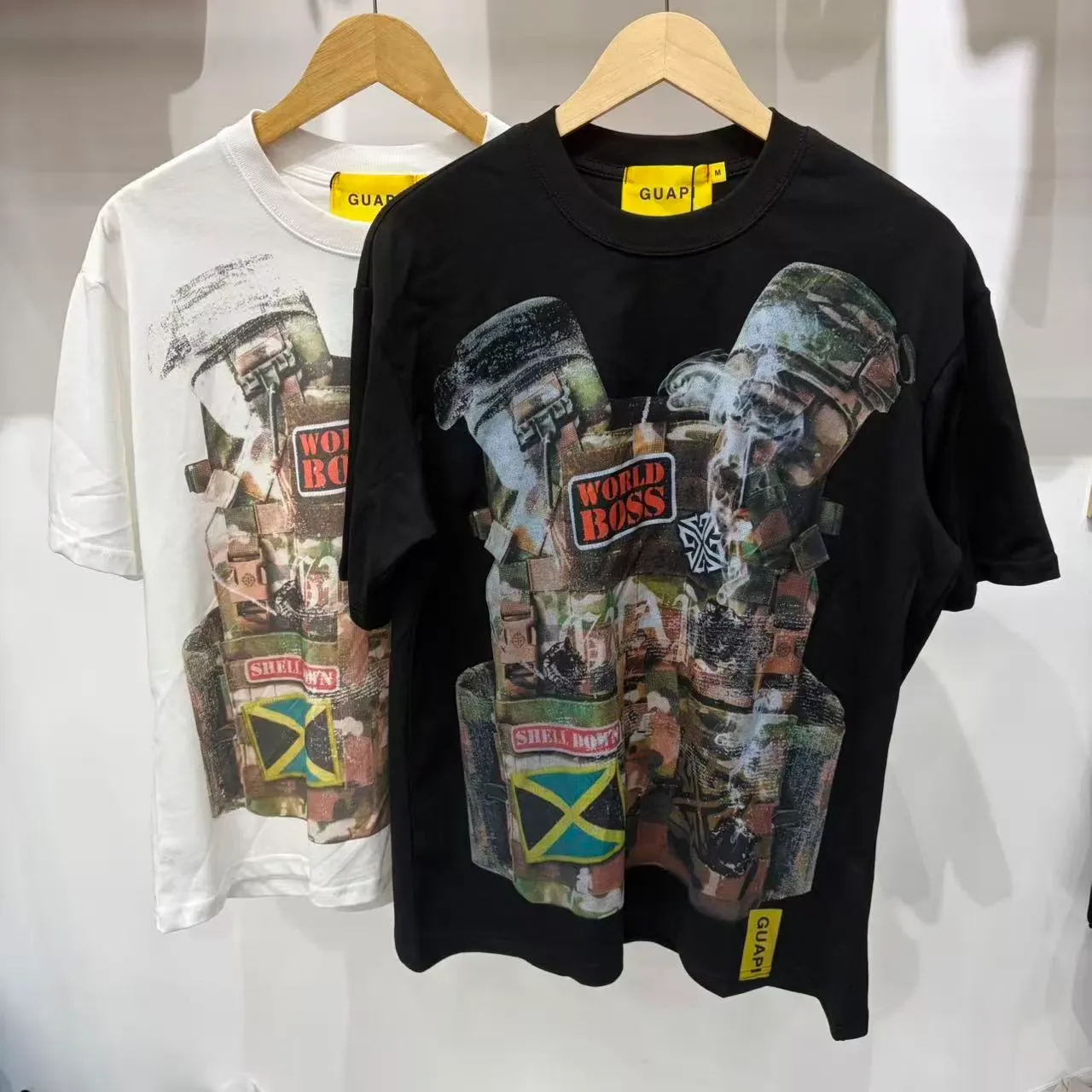 GUAPI Graphic-Print Camouflage Collage T-Shirt 2