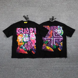 Camiseta oversized GUAPI estampado gráfico multicolor personaje candy