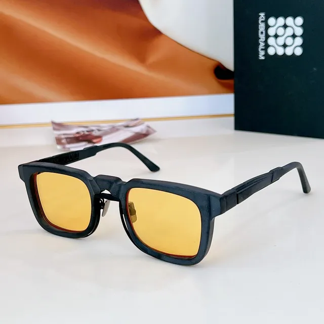 KUBORAUM Angular Rectangular Matte Black Sunglasses 8