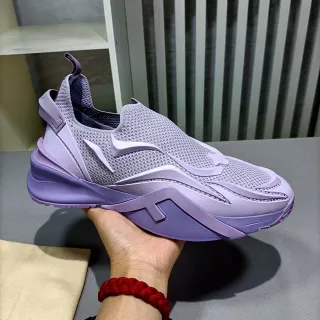 Lavender Slip-On Knit Chunky Sneaker