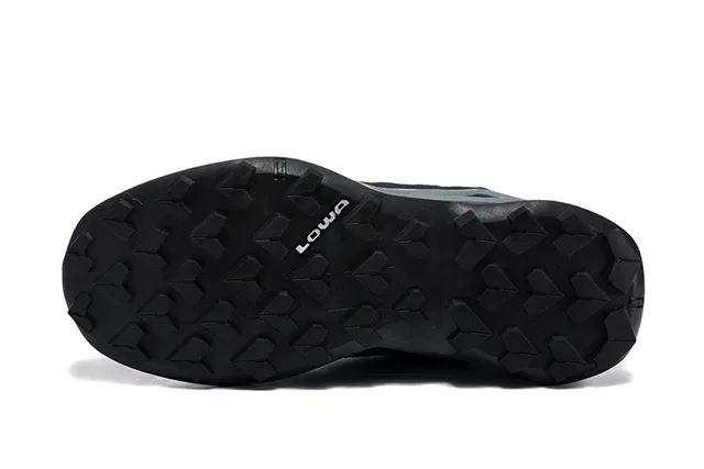 LOWA Black Gray Low-Top Hiking Sneaker GORE-TEX Lined Sneakers 10