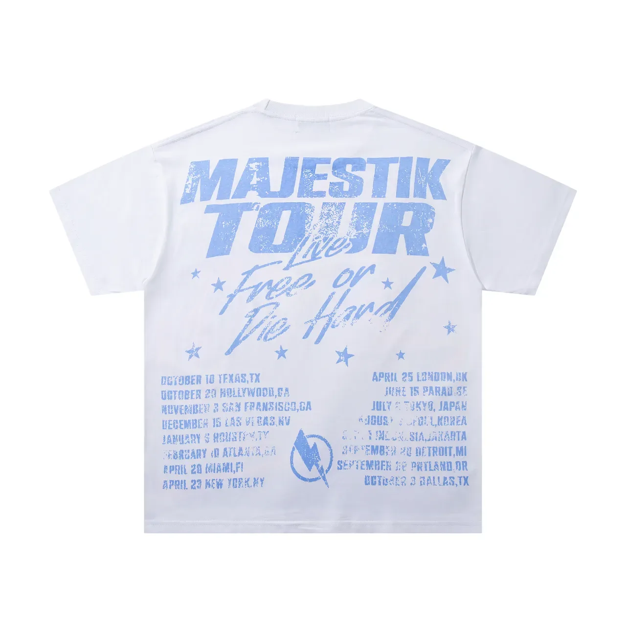 MAJESTIK 双面图案印花宽松T恤 3
