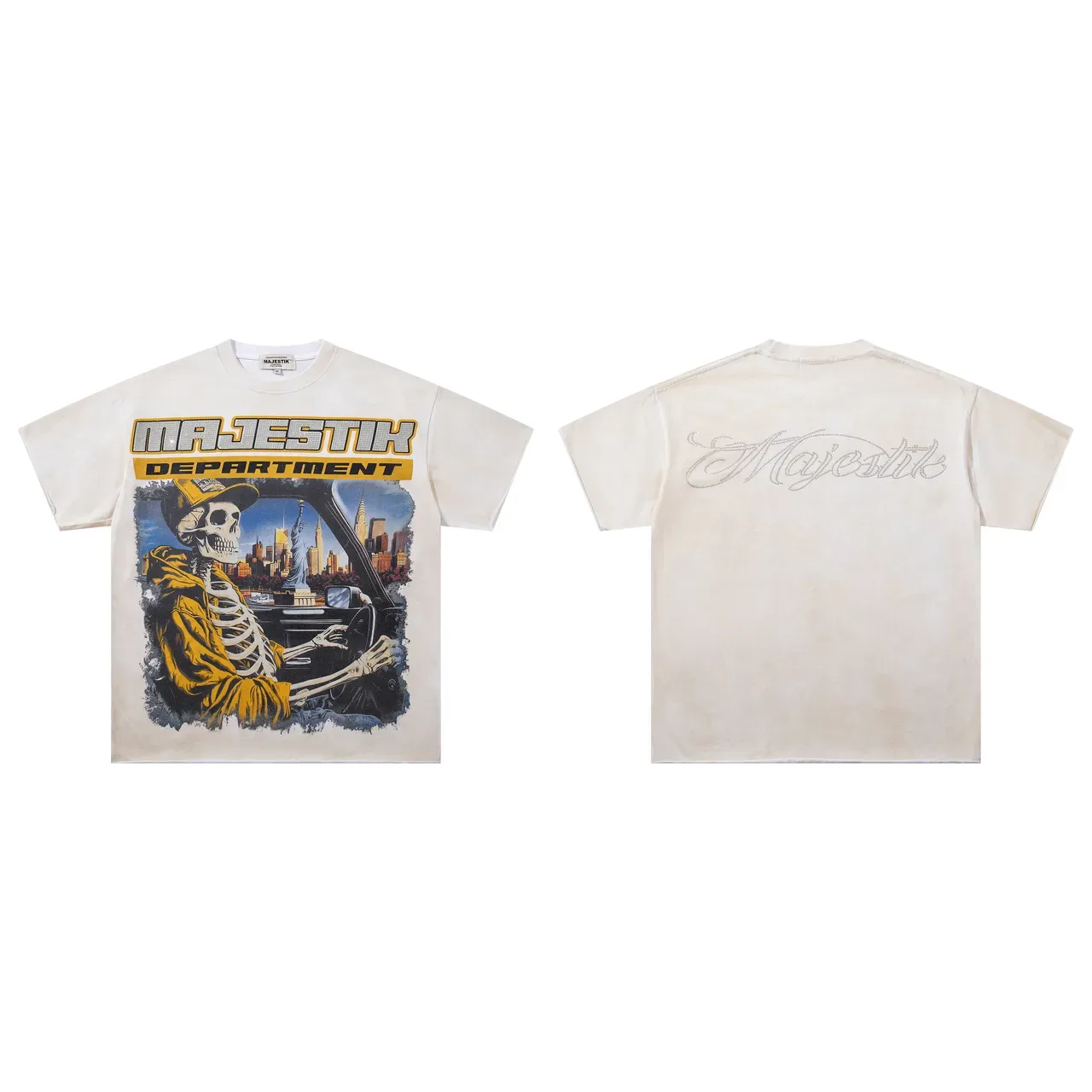 MAJESTIK Graphic Print Oversized T-Shirt 2