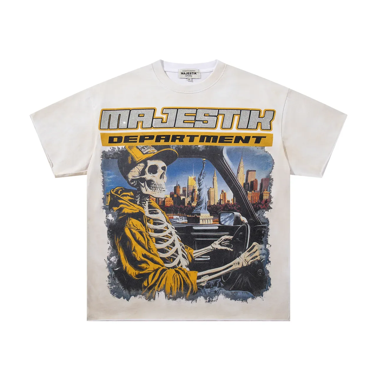 MAJESTIK Graphic Print Oversized T-Shirt 4