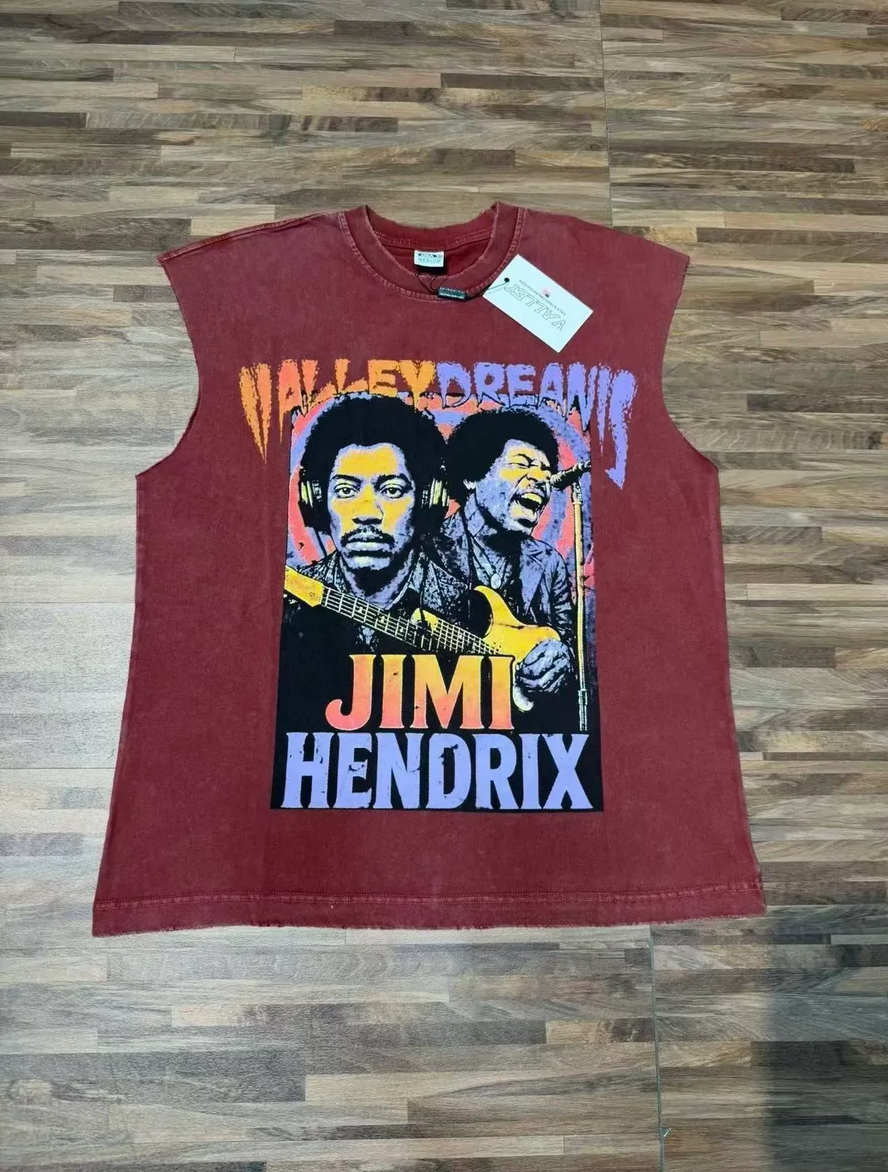 Gilet sans manches avec impression graphique en bordeaux 11