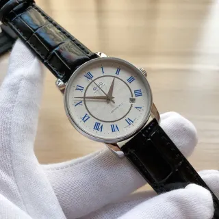 Mido Baroncelli White Dial Blue Roman Numerals Mechanical Watch