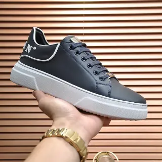 Zapatillas plataforma navy y blanca con cordones